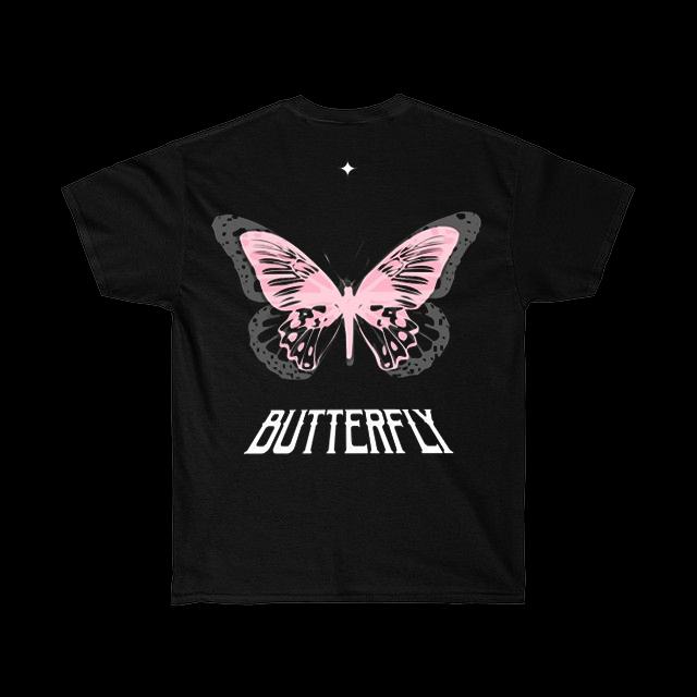 Pink Butterfly Tee