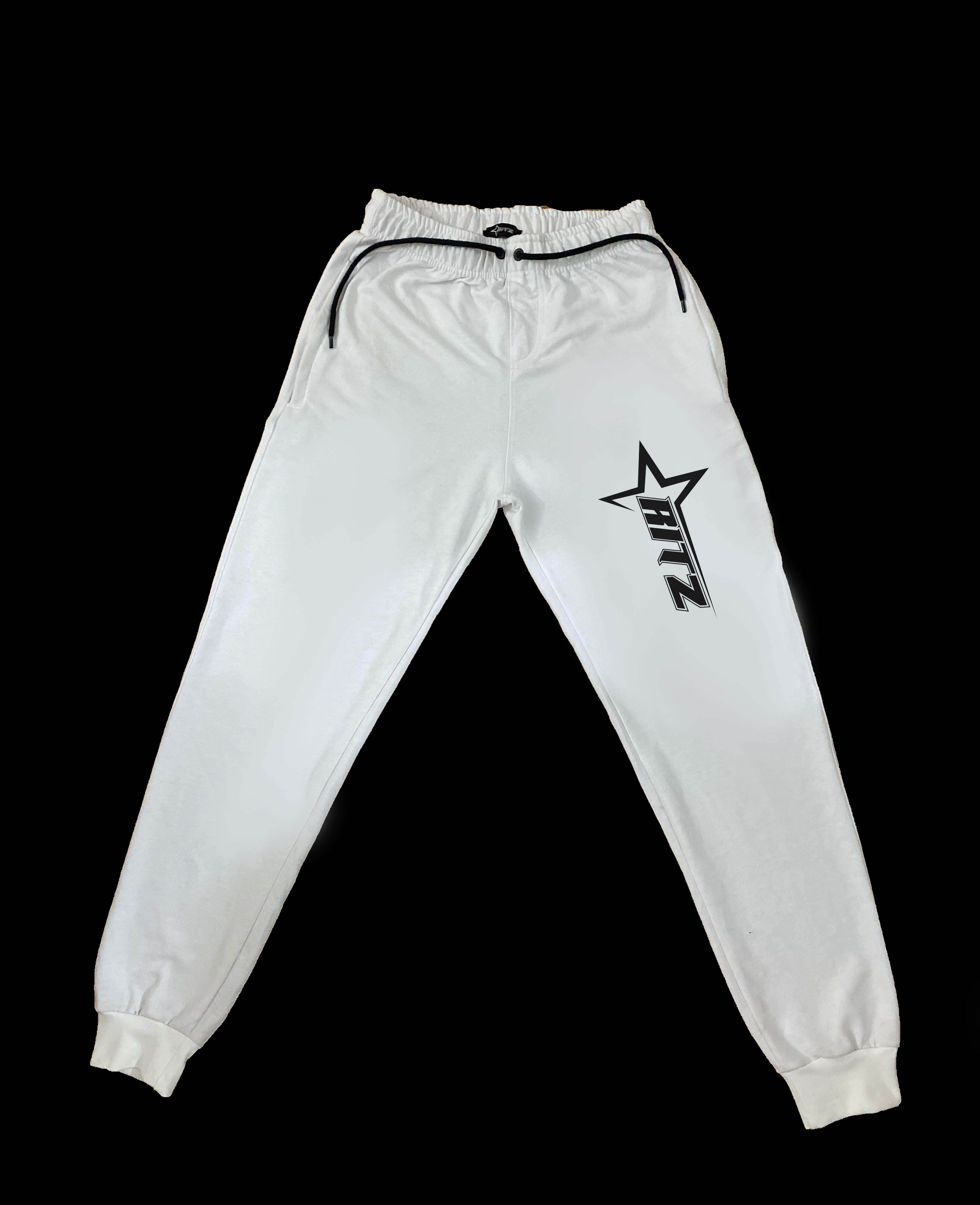 White Black logo trouser (2)