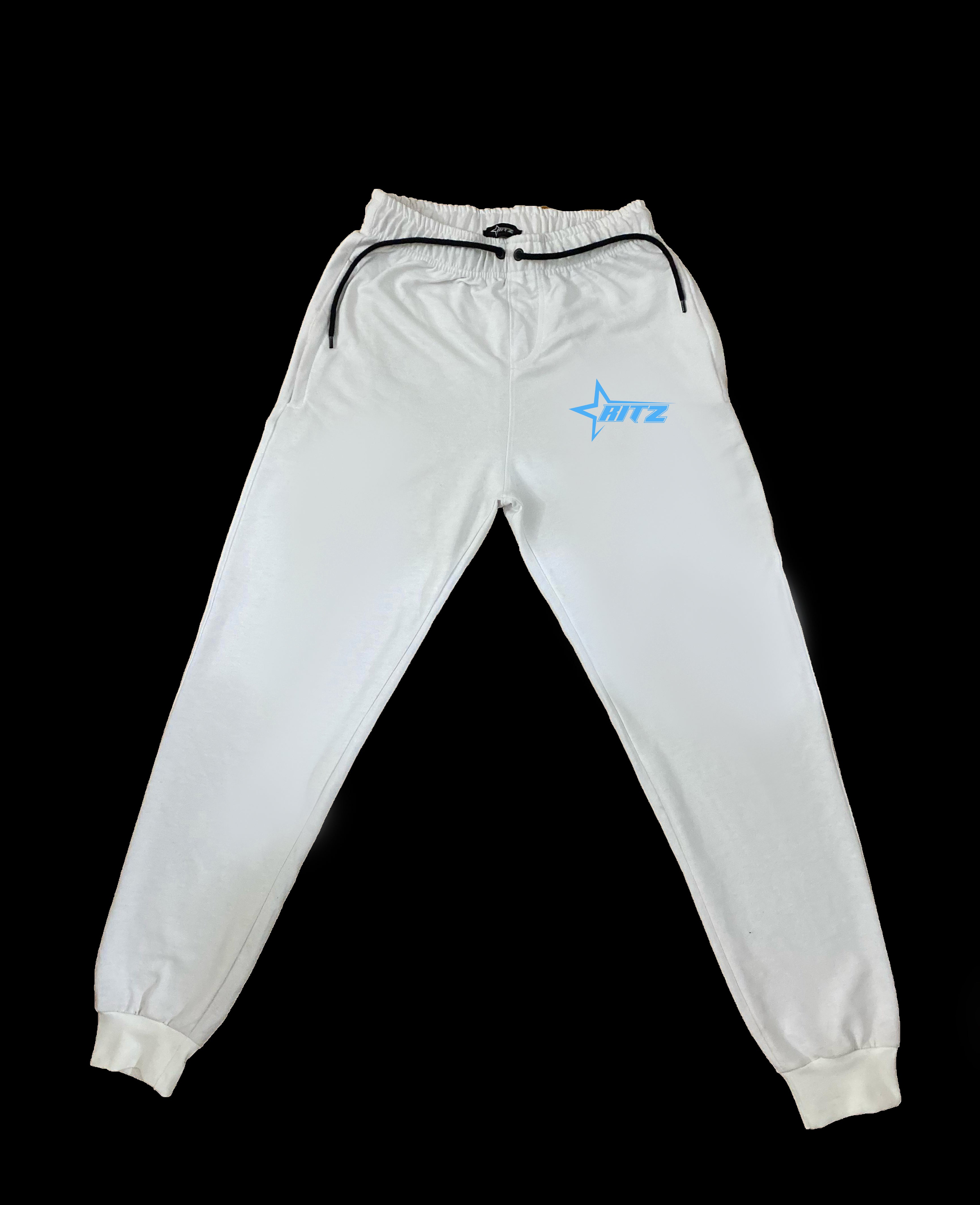 White Blue logo trouser (2)