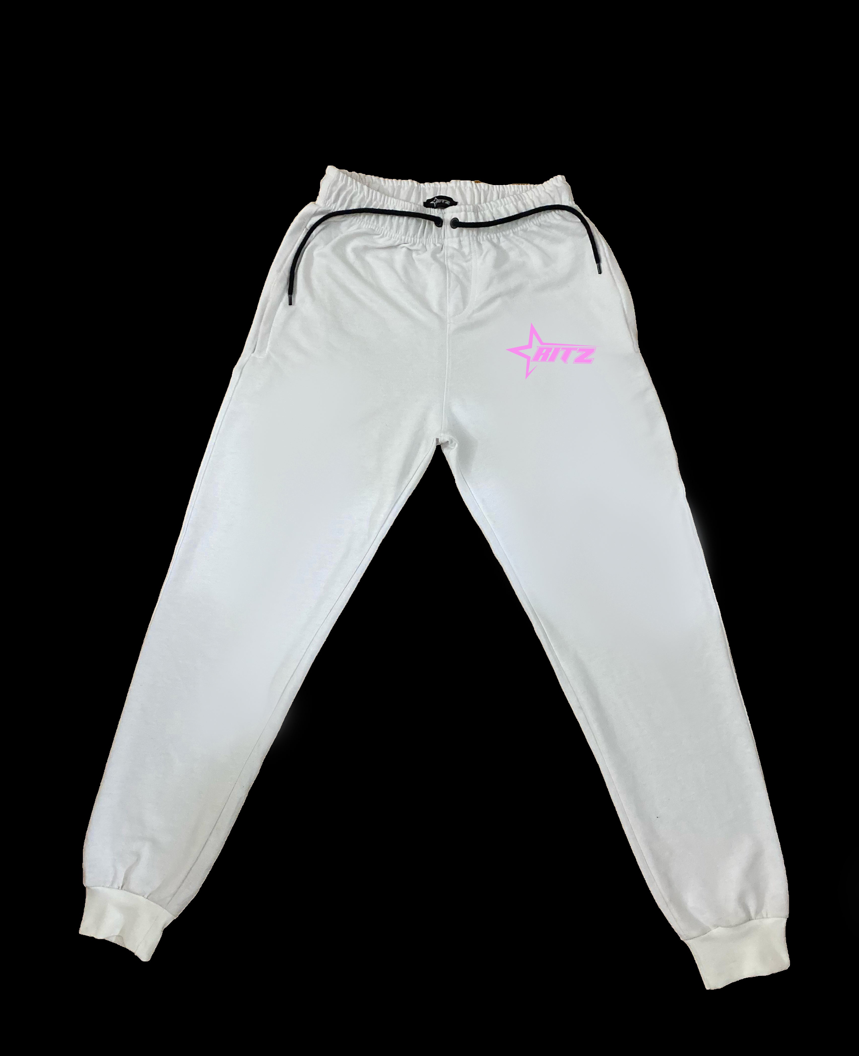 White pink logo trouser (2)